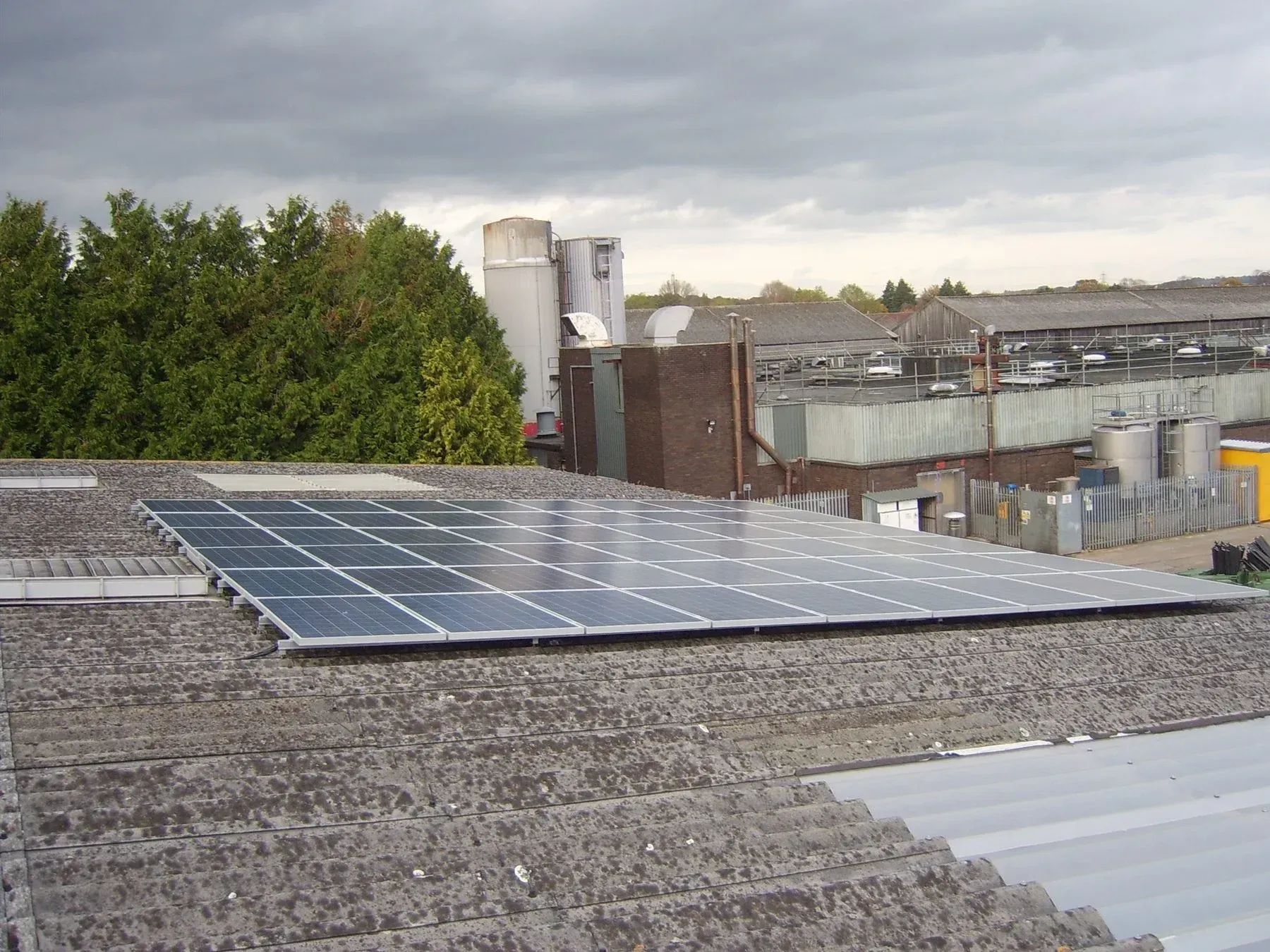 Commercial solar PV installation